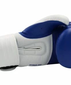 Adidas Hybrid 300 Leather Boxing Gloves - Blue / White