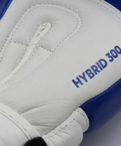 Adidas Hybrid 300 Leather Boxing Gloves - Blue / White