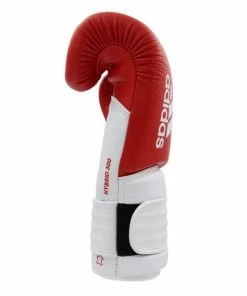 Adidas Hybrid 300 Leather Boxing Gloves - Red / White BOXING / MUAY THAI / MMA