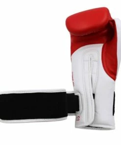 Adidas Hybrid 300 Leather Boxing Gloves - Red / White BOXING / MUAY THAI / MMA