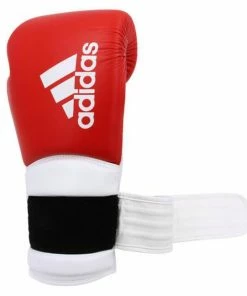 Adidas Hybrid 300 Leather Boxing Gloves - Red / White BOXING / MUAY THAI / MMA