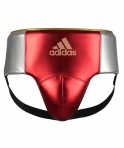 Adidas Adi Star Pro Groin Guard Metallic Red/Gold BOXING / MUAY THAI / MMA