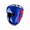 Adidas Adistar Pro Leather Head Guard Metallic Blue/Silver
