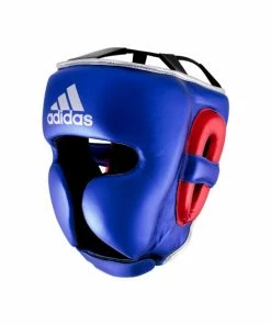 Adidas Adistar Pro Leather Head Guard Metallic Blue/Silver