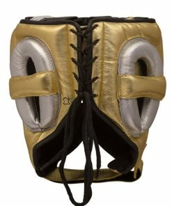 Adidas Adistar Pro Leather Head Guard Metallic Gold BOXING / MUAY THAI / MMA