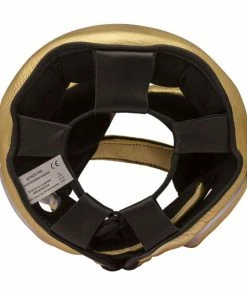 Adidas Adistar Pro Leather Head Guard Metallic Gold BOXING / MUAY THAI / MMA
