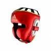 BOXING / MUAY THAI / MMA Adidas Adistar Pro Leather Head Guard Metallic Red/Gold
