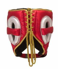 BOXING / MUAY THAI / MMA Adidas Adistar Pro Leather Head Guard Metallic Red/Gold