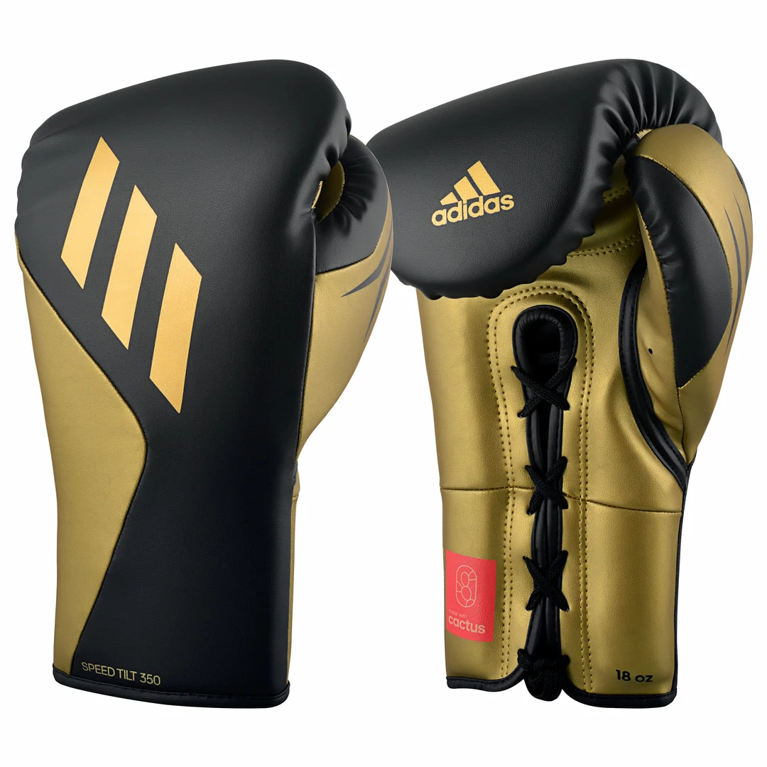 Adidas Speed TILT 350 Pro Training Boxing Gloves Cactus Leather Lace-Up Black/Gold BOXING / MUAY THAI / MMA 3 Adidas Speed TILT 350 Pro Training Boxing Gloves Cactus Leather Lace-Up Black/Gold BOXING / MUAY THAI / MMA