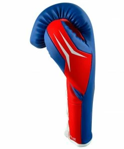Adidas Speed TILT 350 Pro Training Boxing Gloves Cactus Leather Lace-Up Blue/Red BOXING / MUAY THAI / MMA