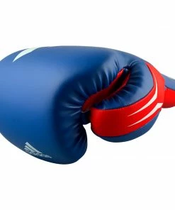 Adidas Speed TILT 350 Pro Training Boxing Gloves Cactus Leather Lace-Up Blue/Red BOXING / MUAY THAI / MMA