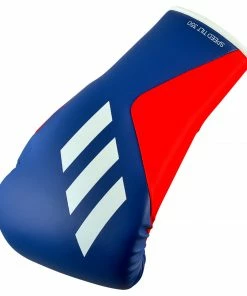 Adidas Speed TILT 350 Pro Training Boxing Gloves Cactus Leather Lace-Up Blue/Red BOXING / MUAY THAI / MMA