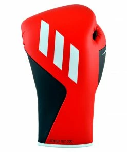 Adidas Speed TILT 350 Pro Training Boxing Gloves Cactus Leather Lace-Up Red/Black BOXING / MUAY THAI / MMA