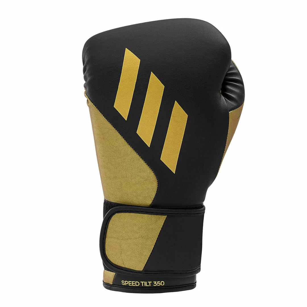 Adidas Speed TILT 350 Pro Training Boxing Gloves Cactus Leather Strap Black/Gold 6 Adidas Speed TILT 350 Pro Training Boxing Gloves Cactus Leather Strap Black/Gold