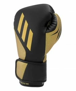 Adidas Speed TILT 350 Pro Training Boxing Gloves Cactus Leather Strap Black/Gold 23 Adidas Speed TILT 350 Pro Training Boxing Gloves Cactus Leather Strap Black/Gold