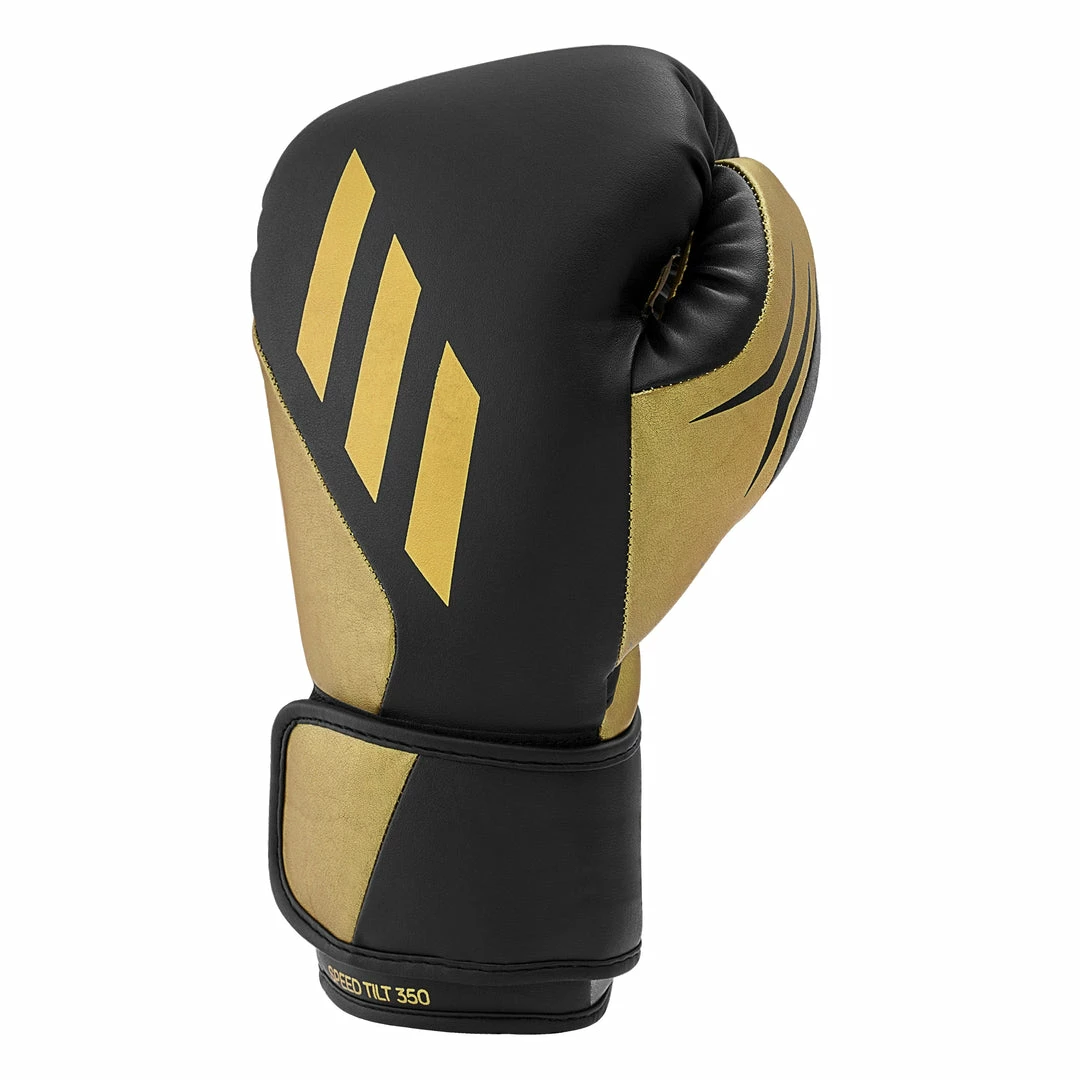 Adidas Speed TILT 350 Pro Training Boxing Gloves Cactus Leather Strap Black/Gold 7 Adidas Speed TILT 350 Pro Training Boxing Gloves Cactus Leather Strap Black/Gold
