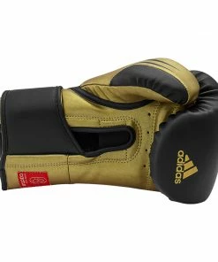 Adidas Speed TILT 350 Pro Training Boxing Gloves Cactus Leather Strap Black/Gold 25 Adidas Speed TILT 350 Pro Training Boxing Gloves Cactus Leather Strap Black/Gold