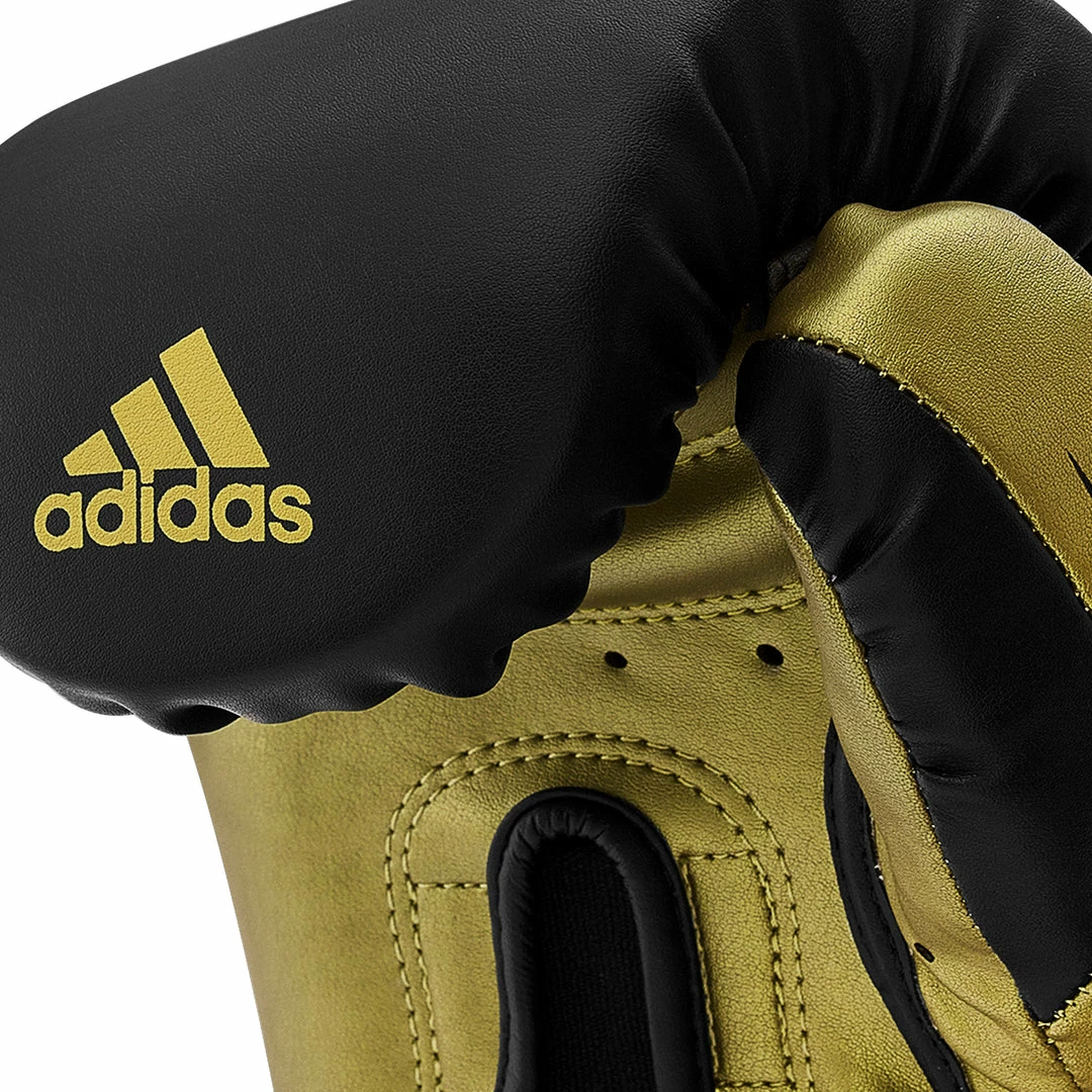 Adidas Speed TILT 350 Pro Training Boxing Gloves Cactus Leather Strap Black/Gold 15 Adidas Speed TILT 350 Pro Training Boxing Gloves Cactus Leather Strap Black/Gold