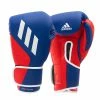 Adidas Speed TILT 350 Pro Training Boxing Gloves Cactus Leather Strap Red/Blue BOXING / MUAY THAI / MMA