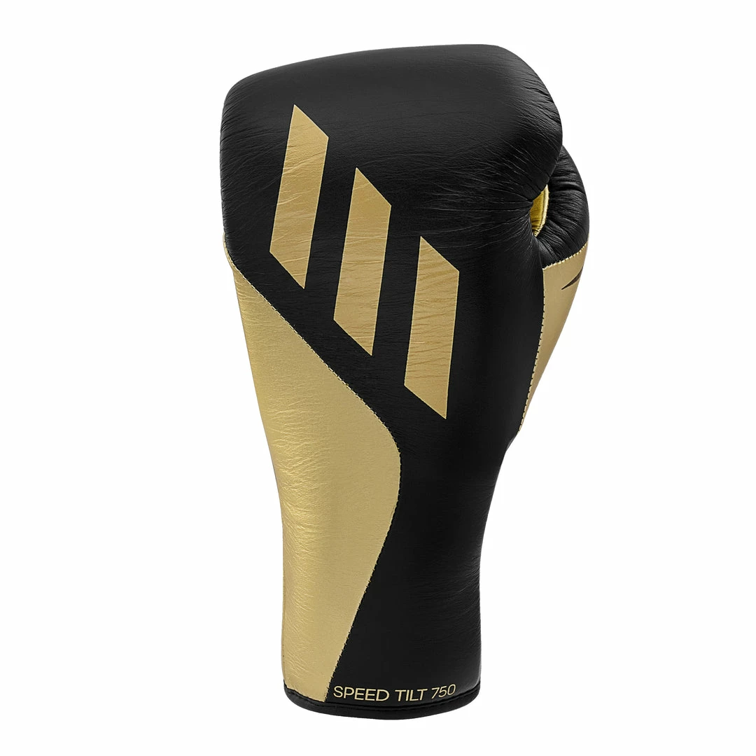 BOXING / MUAY THAI / MMA Adidas Speed TILT 750 Pro Lace-up Boxing Gloves Leather Black/Gold 7 BOXING / MUAY THAI / MMA Adidas Speed TILT 750 Pro Lace-up Boxing Gloves Leather Black/Gold