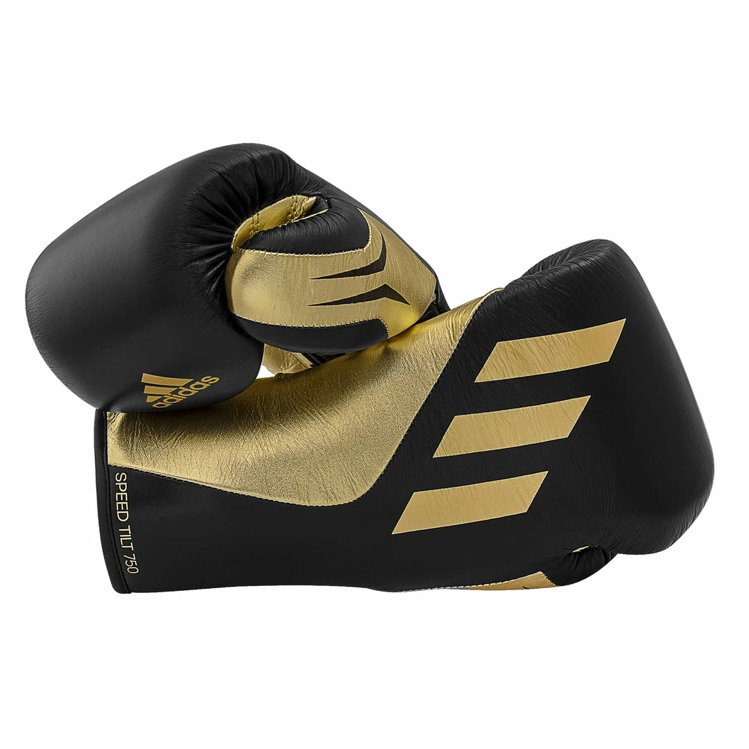 BOXING / MUAY THAI / MMA Adidas Speed TILT 750 Pro Lace-up Boxing Gloves Leather Black/Gold 10 BOXING / MUAY THAI / MMA Adidas Speed TILT 750 Pro Lace-up Boxing Gloves Leather Black/Gold