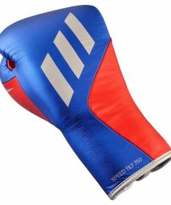Adidas Speed TILT 750 Pro Lace-up Boxing Gloves Leather Red/Blue