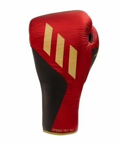 Adidas Speed TILT 750 Pro Lace-up Boxing Gloves Leather Red/Black/Gold