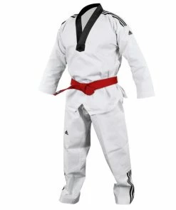 MARTIAL ARTS Adidas Adiclub Senior Taekwondo Dobok Gi Uniform With Stripes