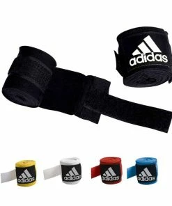 BOXING / MUAY THAI / MMA Adidas Hand Wraps With Thumb Loop 5cmx3.5cm Black/Blue/Yellow/White/Red