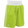 Adidas Boxing Shorts Fluro Green/White Lightweight Fightwear / Gym Apparel