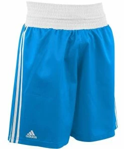 Adidas Boxing Shorts Metallic Blue/White Lightweight Fightwear / Gym Apparel BOXING / MUAY THAI / MMA