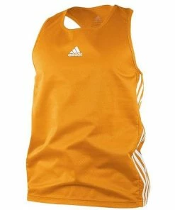 Adidas Boxing Top Orange/White Lightweight Fightwear / Gym Apparel