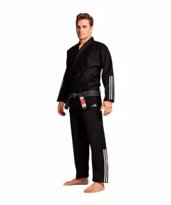 Adidas BJJ Brazilian Jiu Jitsu Uniform Gi Quest BLACK Tailored Cut Lightweight MARTIAL ARTS