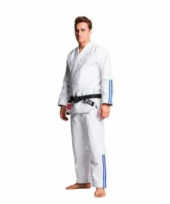 Adidas BJJ Brazilian Jiu Jitsu Uniform Gi Quest WHITE Tailored Cut Lightweight MARTIAL ARTS