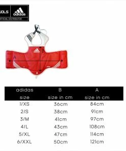 MARTIAL ARTS Adidas Taekwondo Kids Childrens Junior Reversible Body Chest Protector