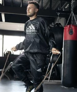 Adidas Sauna Suit Sweat Polyester - Black BOXING / MUAY THAI / MMA