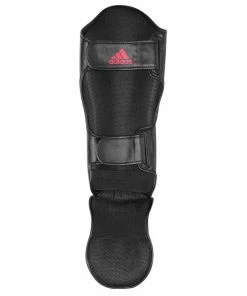 Adidas Super Pro Shin/Instep Guard Black/Shock Red Boxing Thai MMA BOXING / MUAY THAI / MMA