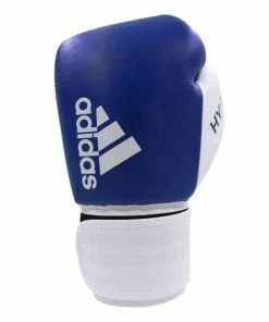 Adidas Hybrid 200 Blue/White Genuine Leather Boxing Gloves