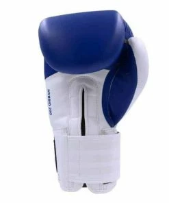 Adidas Hybrid 200 Blue/White Genuine Leather Boxing Gloves