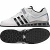 Adidas Adipower Weightlifting Shoes White Lace Up Support Stability ADIGWM25733
