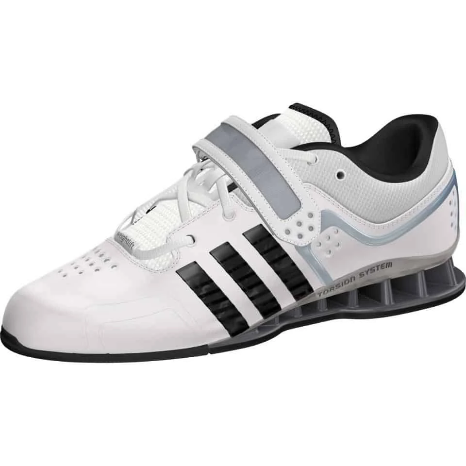 Adidas Adipower Weightlifting Shoes White Lace Up Support Stability ADIGWM25733 5 Adidas Adipower Weightlifting Shoes White Lace Up Support Stability ADIGWM25733