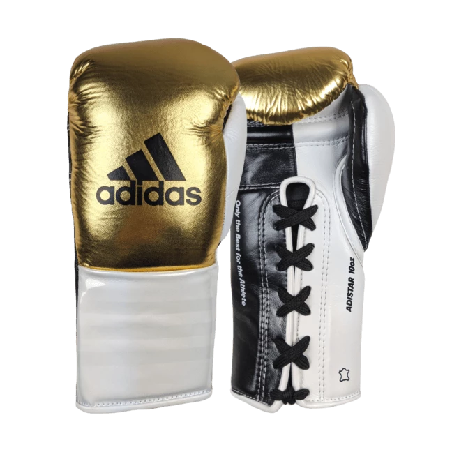 Adidas Speed 750 Adistar Pro Fight Boxing Gloves Metallic Gold/White 10oz 3 Adidas Speed 750 Adistar Pro Fight Boxing Gloves Metallic Gold/White 10oz