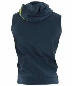 Adidas Mens Training Sleeveless Hoodie Fleece Lined Zipped Pockets