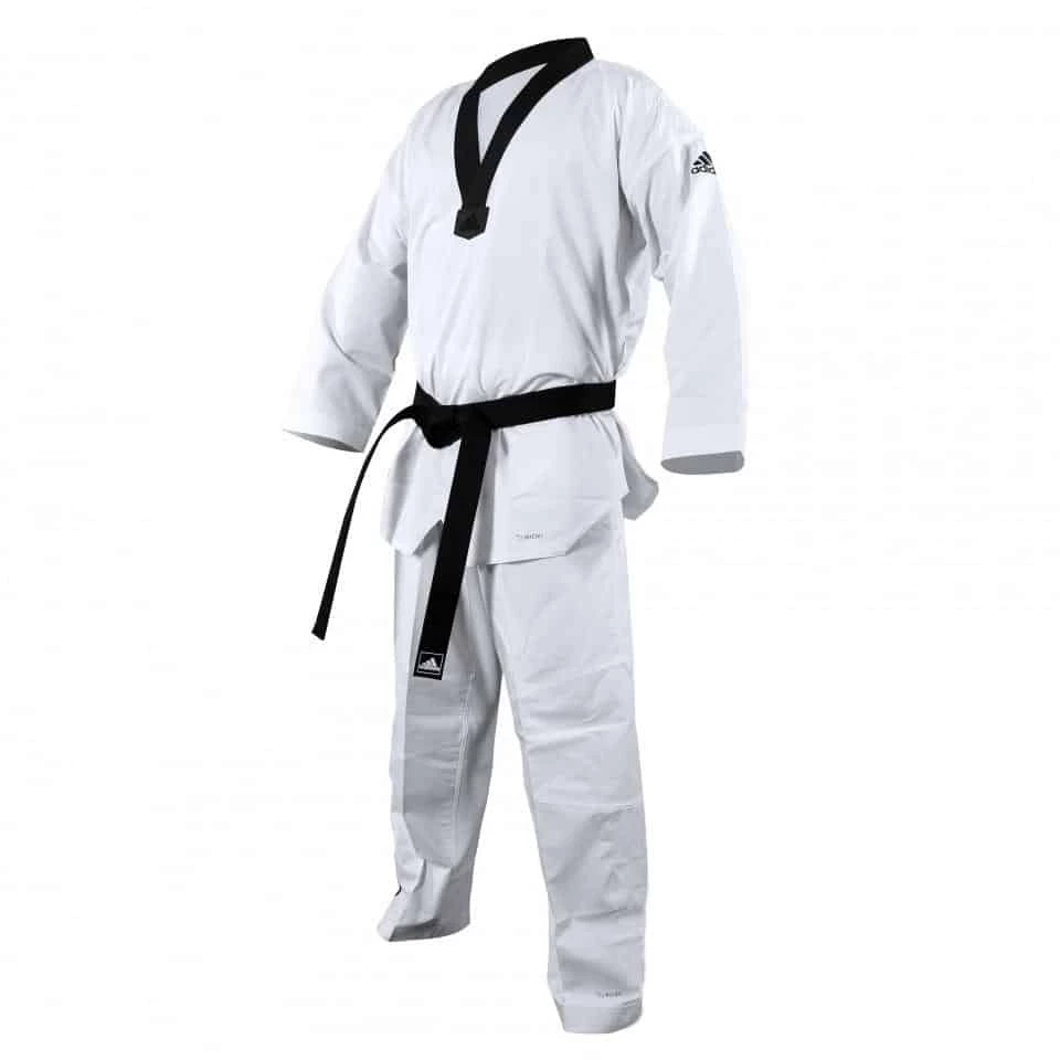 Adidas Taekwondo ADI-Fighter Junior Gi Uniform Dobok WT Approved No Stripes 3 Adidas Taekwondo ADI-Fighter Junior Gi Uniform Dobok WT Approved No Stripes