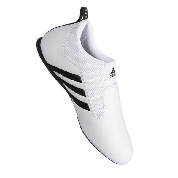 Martial Arts Shoes Adidas CONTESTANT-PRO WHITE W/ Black Stripes Martial Arts Shoe Lightweight Flexible 10 Martial Arts Shoes Adidas CONTESTANT-PRO WHITE W/ Black Stripes Martial Arts Shoe Lightweight Flexible
