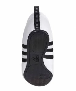 Martial Arts Shoes Adidas CONTESTANT-PRO WHITE W/ Black Stripes Martial Arts Shoe Lightweight Flexible