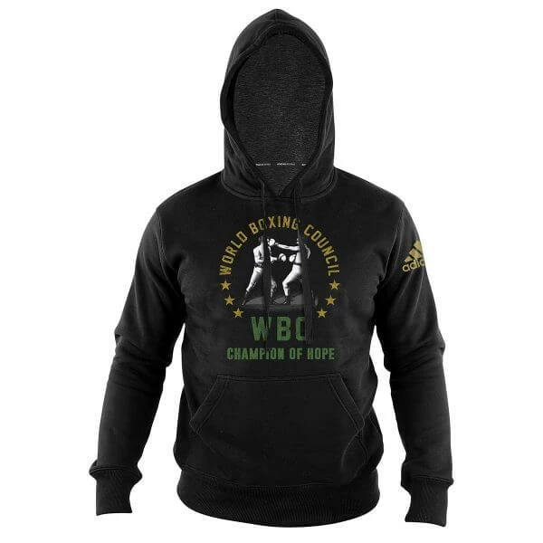 BOXING / MUAY THAI / MMA Adidas World Boxing Council WBC Heritage Boxing Hoody Black 3 BOXING / MUAY THAI / MMA Adidas World Boxing Council WBC Heritage Boxing Hoody Black