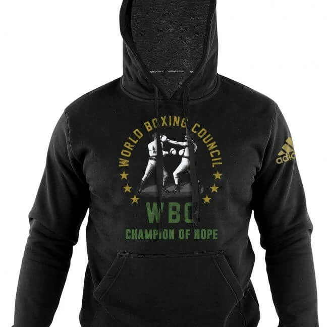 BOXING / MUAY THAI / MMA Adidas World Boxing Council WBC Heritage Boxing Hoody Black 4 BOXING / MUAY THAI / MMA Adidas World Boxing Council WBC Heritage Boxing Hoody Black