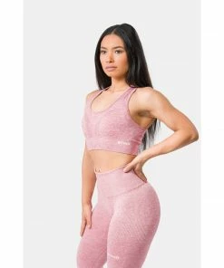 Sting Allure Womens Seamless Sports Bra - Pink