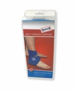 FUNCTIONAL FITNESS Madison Adjustable Ankle Heat Therapy - Blue